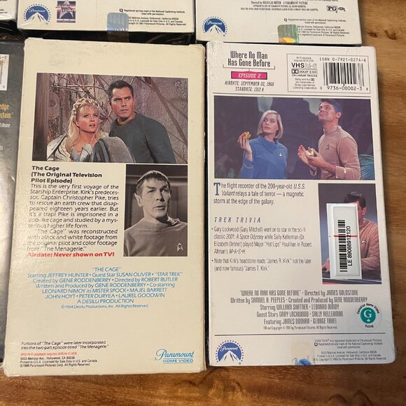 Star Trek Large VHS DVD Book Lot Motion Picture Where No Man Cage Generations - Picture 8 of 10